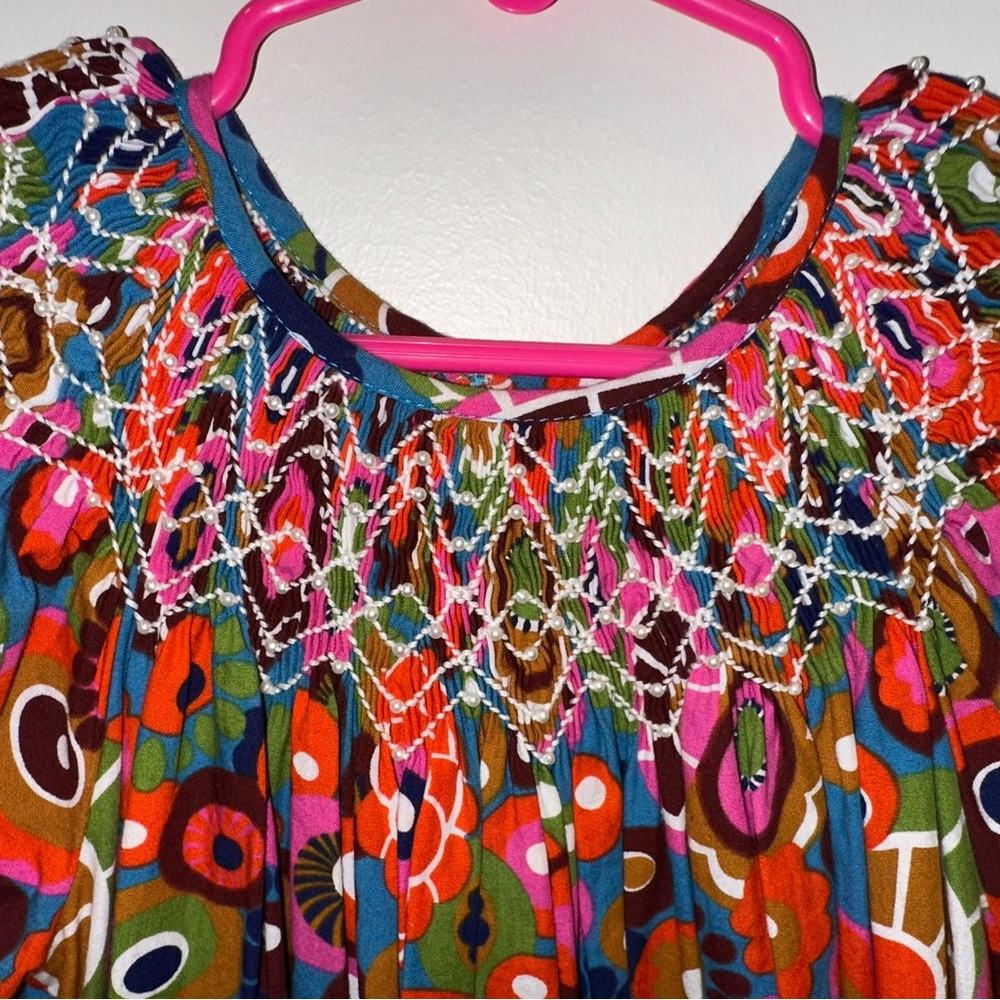 Colorful Kids Smocked Top